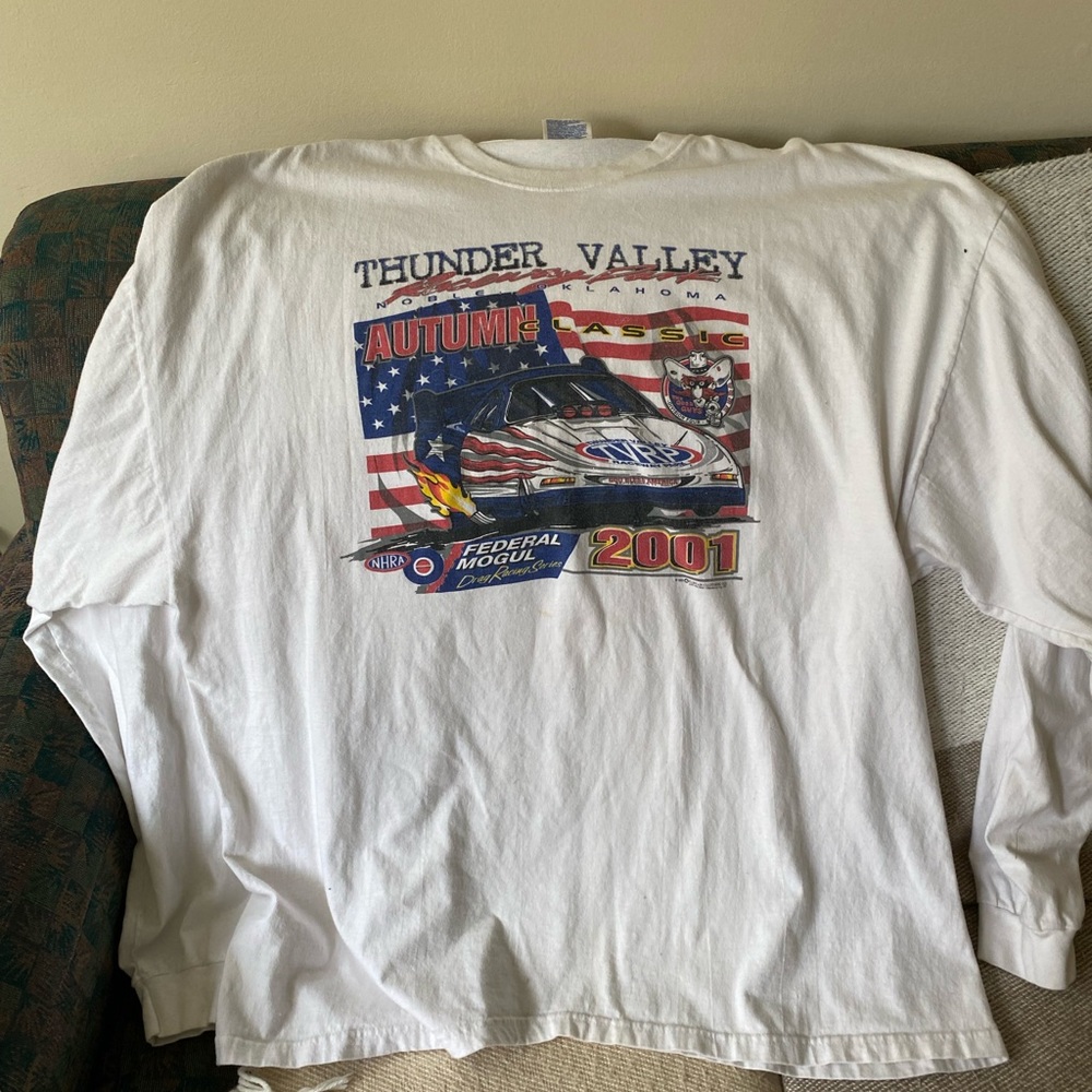 USA racing long sleeve oversized shirt